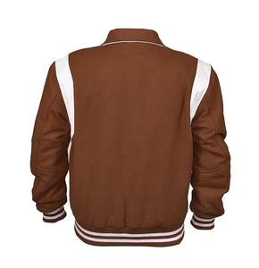 เสื้อแจ็คเก็ตวาร์ซิตี้ผ้าขนสัตว์แท้ 100% สำหรับผู้ชาย ดีไซน์แบบเรียบง่ายสำหรับฤดูหนาว ติดกระดุม ซับในแบบเย็บติดกัน - Product Image 6