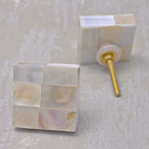 Boutons de tiroir et de meuble en nacre et résine, design très demandé, prix de gros direct usine - Product Image 1