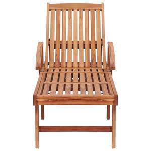 Tumbona de Madera de Teca Roja Sólida de 76.8 X 23.4 X 13.8 Pulgadas - Product Image 5