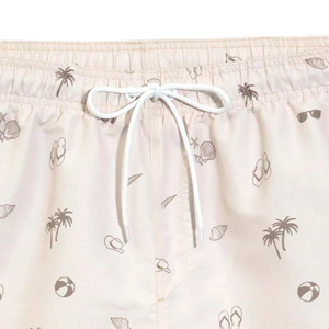 Shorts de plage imprimés pour hommes, séchage rapide, respirants, caleçons de bain, taille élastique, cordon de serrage, décontractés, été, poche latérale, poche arrière - Product Image 4