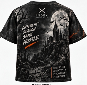 Camiseta de manga corta con cuello redondo y estampado de Calabaza Grim Reaper de Halloween para hombre, estilo urbano informal con diseño estampado - Product Image 2