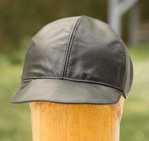 Gorra de Béisbol Unisex de Piel de Oveja Negra con Relieve, Ajustable, de 6 Paneles, Estilo Deportivo, Impermeable, para Adultos, para las Cuatro Estaciones - Product Image 5