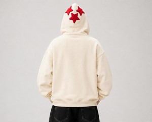Nouveau sweat à capuche zippé noir de haute qualité avec strass pour homme – Style streetwear décontracté pour l'automne - Product Image 5