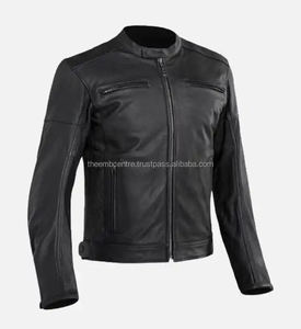 Veste en cuir souple réglable pour hommes Vêtements de mode Dernier style pour la veste en cuir pour hommes d'hiver - Product Image 2