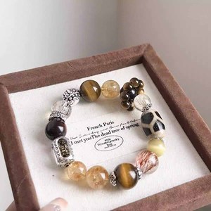 สร้อยคอควอตซ์ลูกปัดตาเสือสีเหลืองมะนาวธรรมชาติสไตล์โรแมนติกเครื่องประดับคริสตัลพลังงานสำหรับผู้หญิงโชคดี - Product Image 3