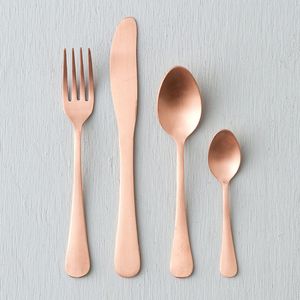 Juego de cubiertos metálicos de acero inoxidable, tenedor, cuchara, cuchillo, vajilla para venta al por mayor, restaurante, hotel, cocina - Product Image 4