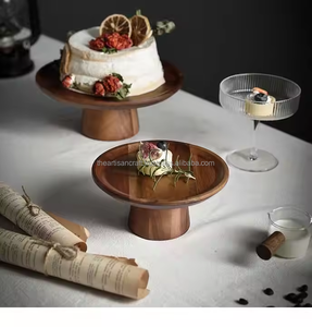 Rustic <b>Wood</b> <b>Cake</b> Stand for Dessert Display and Home Entertaining Wedding Party or Restaurant Use - Product Image 4