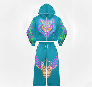 Sweat à capuche pour homme avec circuit imprimé néon, motif graphique Cyber Tech, art numérique vibrant, idéal pour le streetwear moderne et le gaming - Product Image 1