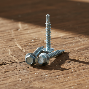 Vis autoperceuses PDC Modèle 14 à tête hexagonale, entraînement hexagonal, pointe TEK, classe 4.8 6.8, filetage grossier, acier au carbone zingué, en pouces - Product Image 1