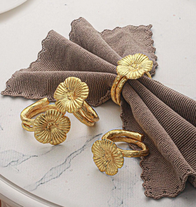 Customizable Modern Classic Brass Napkin <b>Ring</b> Sea Shell Design hot Sale Custom Logo for Parties Weddings Napkin <b>Ring</b> - Product Image 6