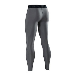 Leggings de sport respirants personnalisés pour hommes, collants de course à séchage rapide, leggings d'entraînement élastiques pour la gym et le fitness, en vente - Product Image 2