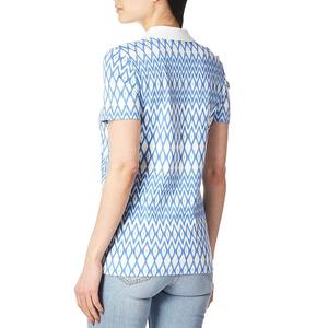 Polo femme en gros, polo femme à patte de boutonnage, polo femme à col contrastant, polo femme à col rayé, fournisseur de polos femme - Product Image 2