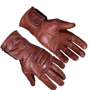 Gants de vélo en cuir d'hiver en gros d'usine |   Gants de cyclisme thermiques/isolés à doigts entiers, protection UV, extensibles, antidérapants pour - Product Image 4