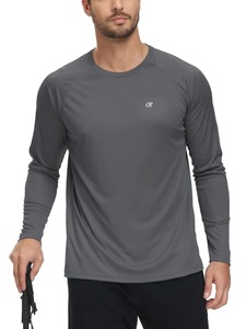 Chemise de pêche personnalisée à col rond, manches longues, protection UV, évacuation de l'humidité, séchage rapide, légère, vêtements de pêche en plein air - Product Image 4