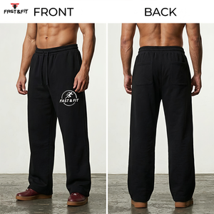 Pantalon de survêtement basique décontracté en toile légère, coupe droite, prix usine, tendance, avec logo personnalisé, unisexe, pour homme, à prix abordable - Product Image 3