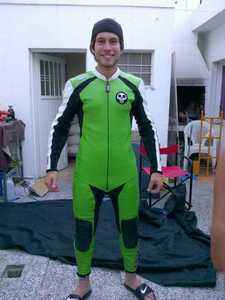Men's Full Sleeve Leather <b>Motorcycle</b> <b>Jacket</b> and Pants Set Windproof All Seasons Racing Wear - Product Image 2
