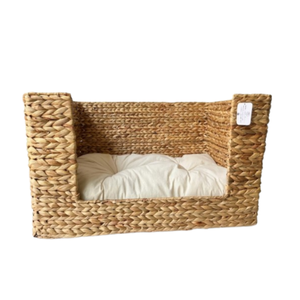 Cama para Perros de Diseño Vietnamita con Cojín Suave, Cama Tejida a Mano de Jacinto de Agua para Uso en Interiores, Precio al por Mayor - Product Image 1