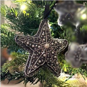 2026Latest Handcrafted Seed Beaded <b>Star</b> Christmas Ornament For Festive DIY Decor Artistic Holiday Luxury Christmas <b>Hanging</b> Decor - Product Image 1