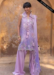 Luxury Lawn Salwar Kameez Indian and Pakistani Clothing Summer Collection Embroidered <b>3</b> Piece Ladies Dress Set Custom Colors - Product Image 4