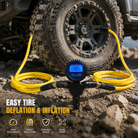 Gonfleur-dégonfleur de pneus numérique 4x4 MAISOON MS-QIT02D, manomètre haute précision et double tuyau d'air, garantie de 12 mois
