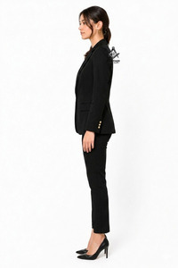 Regalia Masónica Herencia, Chaqueta Blazer Bordada con Letras Griegas para Mujer, Personalizada al por Mayor para la Hermandad Delta Sigma - Product Image 3