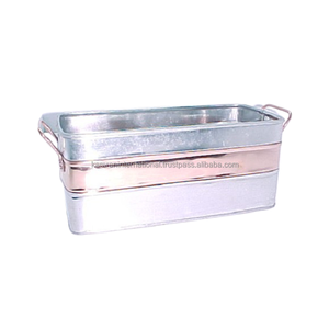 Macetas de diseño de flores de decoración de Metal de la mejor calidad, Juego de 4 piezas para restaurante, jardín, accesorios decorativos para macetas florales - Product Image 3