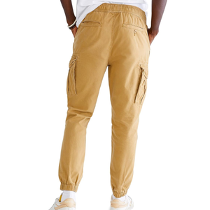 Mens Aero Cargo Jogger Pants Midweight Straight Mid Waist Medium Wash 100% Organic Cotton Multi Pocket Casual Sportswear - Product Image 3
