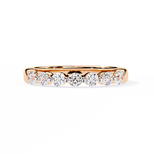 1.81 Carat Lab Grown Diamond Engagement <b>Ring</b> 14K Solid Gold Wedding Band Full Eternity Pave Setting for Party Events - Product Image 2