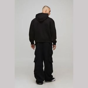 เสื้อฮู้ดดี้แบบมีฮู้ด ผลิตตามสั่ง ขายส่งจากโกดัง ผลิตจากวัสดุผสมฝ้ายและโพลีเอสเตอร์ เป็นมิตรต่อสิ่งแวดล้อม ระบายอากาศได้ดี เหมาะสำหรับผู้ชายและผู้หญิง - Product Image 2