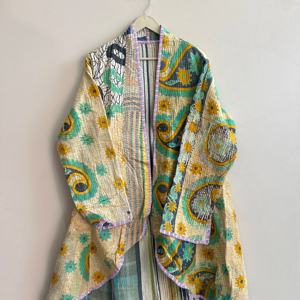 Wholesale Lot Of Vintage Handmade <b>Kantha</b> Reversible Coat Bohemian Long <b>Jacket</b> - Product Image 1
