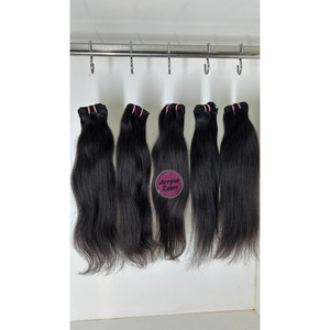 Cabello Remy Indio Liso Natural, 5 Paquetes para Tejido de Cabello - Product Image 4