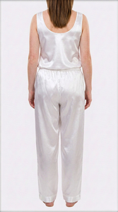 Conjunto de Pijama de Satén sin Mangas para Mujer, Ropa de Dormir de Seda Suave, Ropa Casual para Estar en Casa, Traje de Noche - Product Image 6