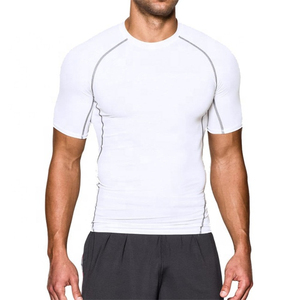 <b>Mens</b> Sports Shirts Performance Compression <b>Base</b> <b>Layer</b> Short Sleeve Tops Running Gym T Shirts for <b>Men</b> with cheap quality OEM - Product Image 1