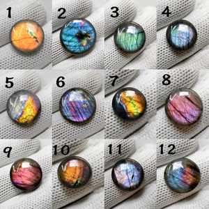 Wholesale Natural Blue Flashy Labradorite Cabochon Loose Gemstone Blue Fire Color Play Quartz Crystal for Jewelry Making - Product Image 3