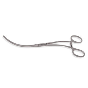 Pinza Vascular Curva DeBakey con Mordazas Atraumáticas y Vástago Curvo de Acero Inoxidable, 7.25 pulgadas (18.5 cm), Instrumento Quirúrgico Reutilizable - Product Image 1