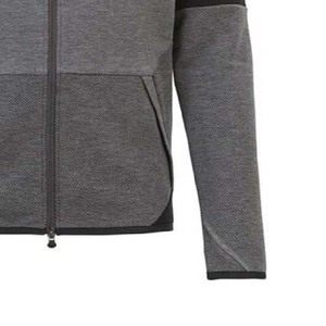 Survêtement gris à capuche pour homme, fermeture éclair intégrale, coupe décontractée, polyester et coton, pour l'automne, avec poches latérales - Product Image 6