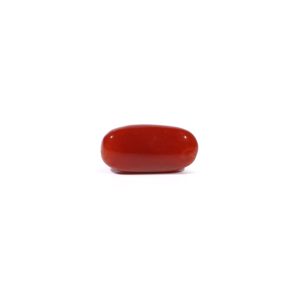 Natural Red Coral Oval Cabochon Loose Gemstone 5.1 Carat Certified Wholesale - Product Image 2