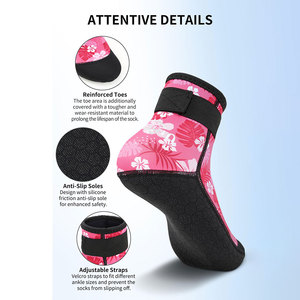 Classical Design Unisex Neoprene Sand <b>Socks</b> High Elasticity Stetch Material New Top Stylish Fin <b>Socks</b> Quick Dry Lightweight <b>Sock</b> - Product Image 4
