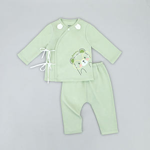 Camiseta Infantil Unisex Dokma, Linda, de Algodón Orgánico, Manga Corta, Cuello Redondo, Tejido Suave y Transpirable, Estampado por Transferencia de Calor, con un Solo Botón - Product Image 3