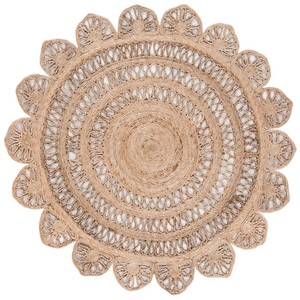 Alfombra de Yute 100% Natural Tejida a Mano, Alfombra Bohemia Decorativa para el Hogar, Alfombras Grandes para Sala de Estar - Product Image 5