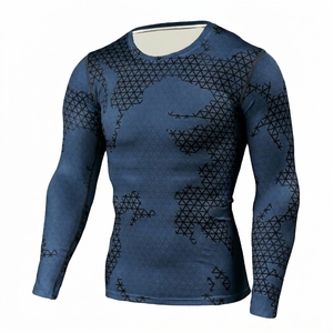 Camiseta de Compresión de Manga Larga para Hombre, Impresión por Sublimación, Secado Rápido, Spandex, Poliéster, Protección UV, Manga Larga, Top Deportivo - Product Image 5