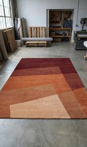 Alfombra Moderna Hecha a Mano con Mechones de Lana, Antideslizante, de Pelo Medio, Diseño Geométrico Abstracto, Suave y de Primera Calidad para Sala de Estar, Dormitorio u Hotel - Product Image 4