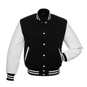 High quality Wool Varsity Letterman <b>Jacket</b> with <b>Leather</b> Sleeves varsity <b>jacket</b> <b>men</b> custom university varsity <b>jacket</b> - Product Image 1