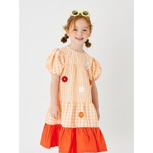 Vestido Estilo Coreano OZKIZ para Niñas, 100% Algodón, Moda de Verano con Decoración de Flores de Margarita, Venta al por Mayor para Niñas de 2 a 7 Años - Product Image 1