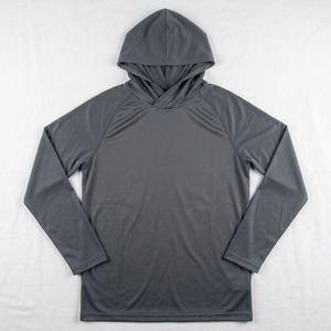 Mens Red Long Sleeve <b>Hooded</b> Fishing <b>Shirt</b> UPF 50+ Quick Dry Lightweight Sun Protection Performance Hoodie Outdoor Sportswear OEM - Product Image 5