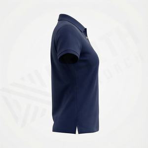 Camiseta de Golf Personalizada para Mujer, Corte Ajustado, Cuello Tipo Polo, Manga Corta, Colores Personalizados, Ropa Premium H - Product Image 3