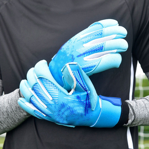Football Goalkeeper Gloves Full Finger Latex Material Non Slip Breathable Adjustable Wrist <b>Strap</b> Unisex Sports Powerful Catch - Product Image 4