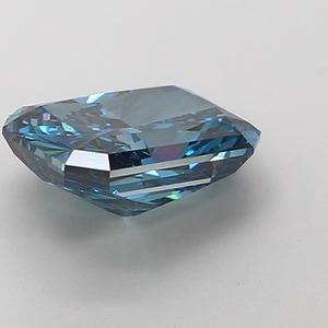 Diamant CVD bleu vif taille Radiant, pureté VS2, finition excellente, pierre libre certifiée, qualité de luxe, gemme. - Product Image 2