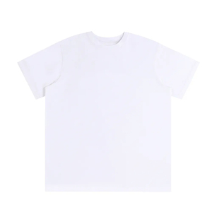 T-shirt pour homme, coupe ample vintage délavée, t-shirt épais décontracté à manches courtes, col rond pour jeunes - Product Image 1