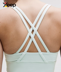 XEEP High Quality Women Yoga Sports <b>Bra</b> XC-SB-204 Solid Simple Breathable Adjustable <b>Straps</b> Removable Pads High Support Quick - Product Image 4